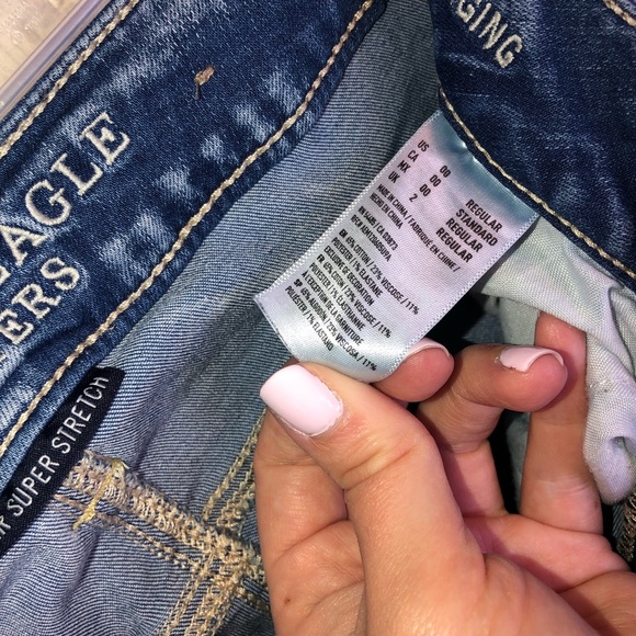 American Eagle Distressed Jegging Super Stretch 00 - Picture 7 of 7